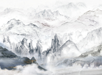 大理石山水背景墙