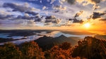 夕阳自然山水