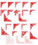红色边框