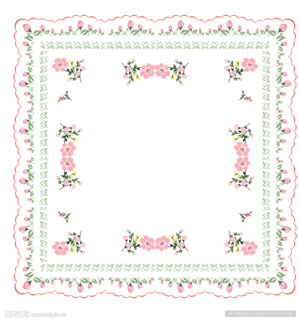 乱花 大牌 循环图 矢量图 位