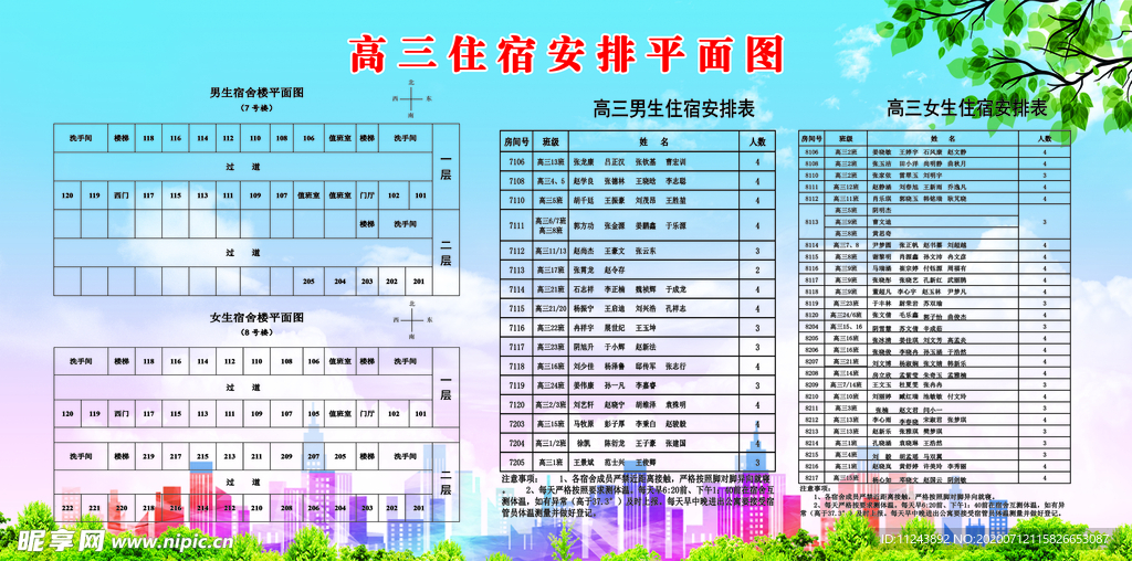 版面宿舍平面图