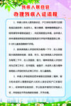 办理残疾人证流程 制度展板