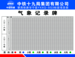 气象记录牌