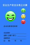 安全生产状态分类公示牌