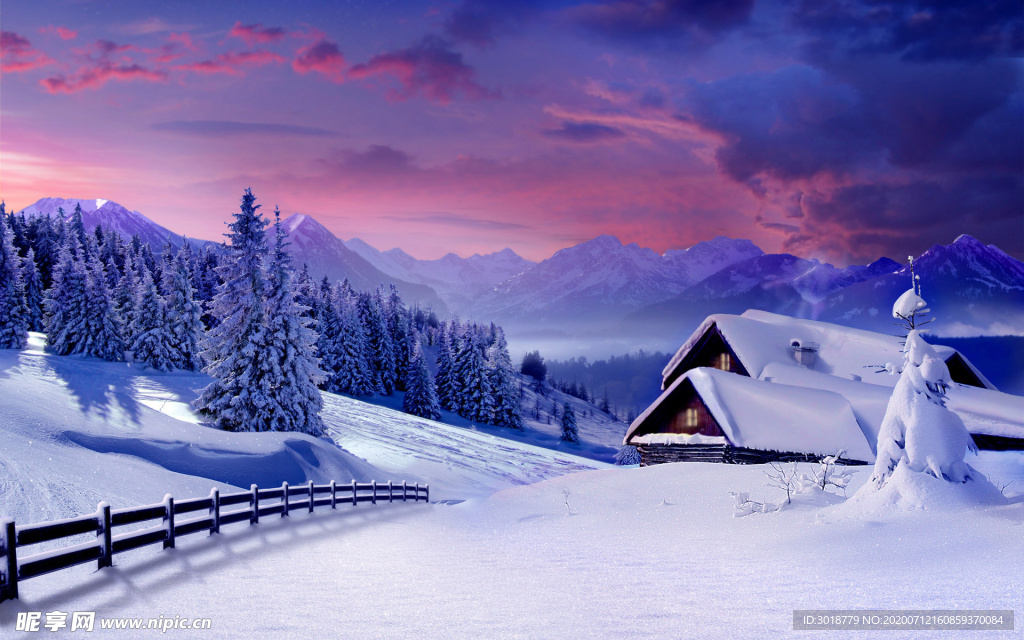 冬天雪景