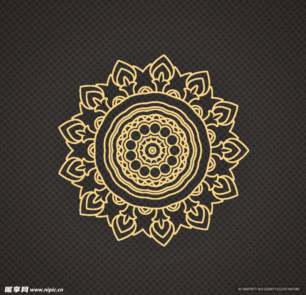 黑金花纹