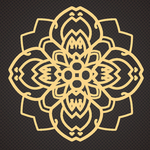 黑金花纹