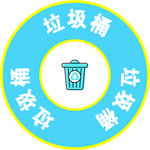 垃圾桶标识贴
