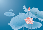 矢量荷花素材