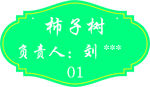 树名牌