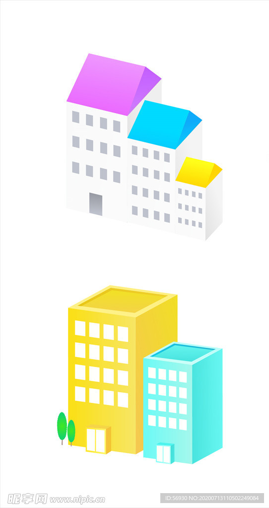 高楼建筑元素