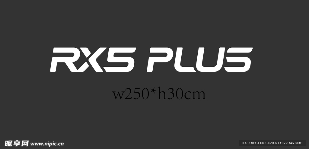 荣威RX5 PLUS 立体字