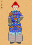 清朝官员服饰4 蟒袍 官服