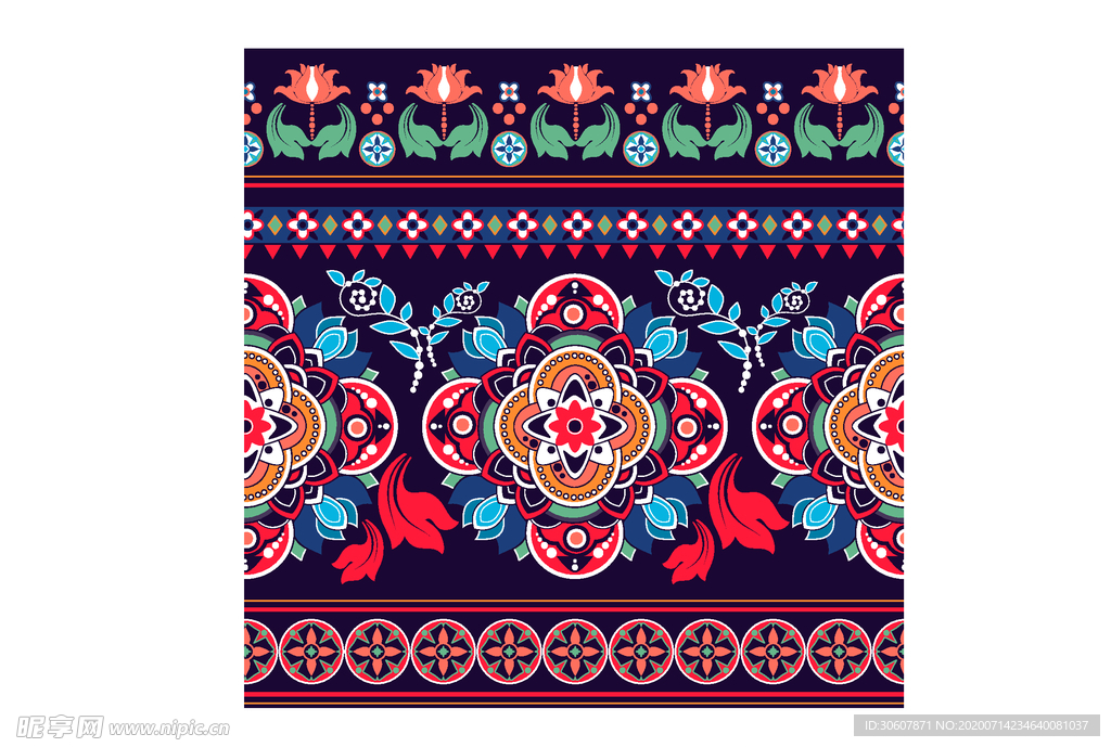 名族花纹