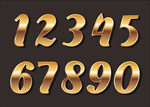 金色数字