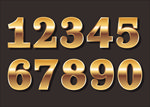 金色数字