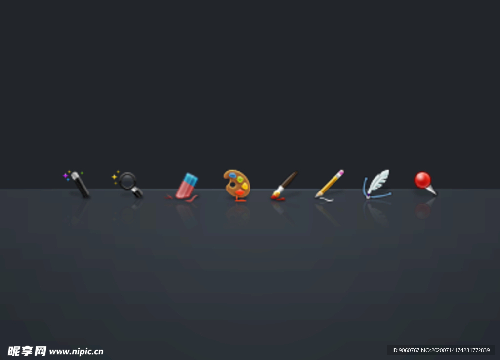 PS工具图标PSD素材