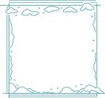 云朵海鸥边框插图