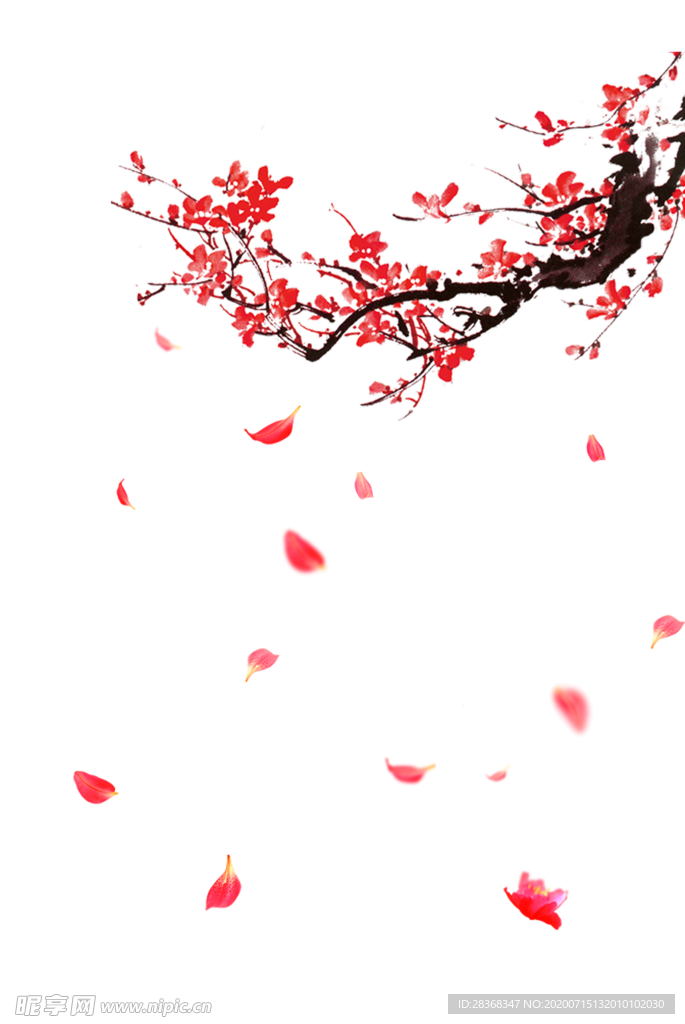飘落的花瓣