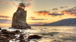 夕阳海景