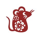老鼠剪纸CDR矢量图生肖鼠