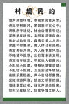 村规民约