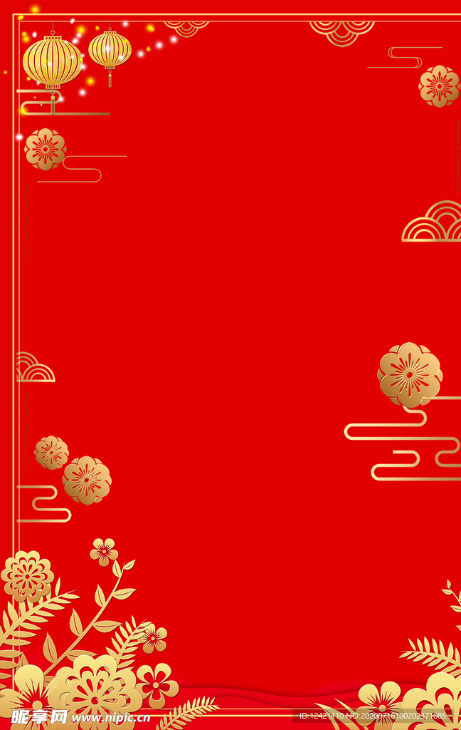 红色背景