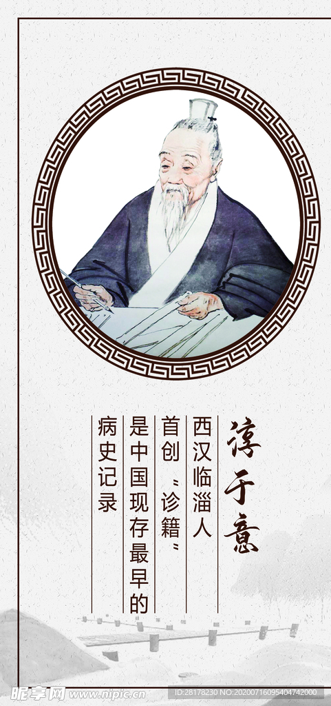 中医墙贴 淳于意