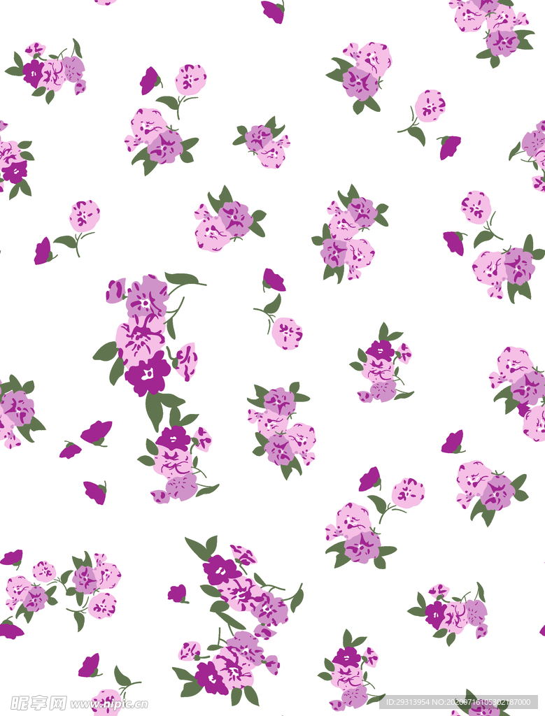 数码印花 花 小花