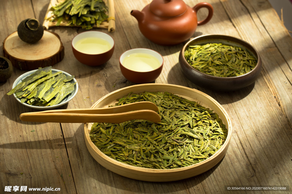 采茶制茶生态自然简约背景素材