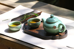 泡茶茶器茶具意境简约背景素材