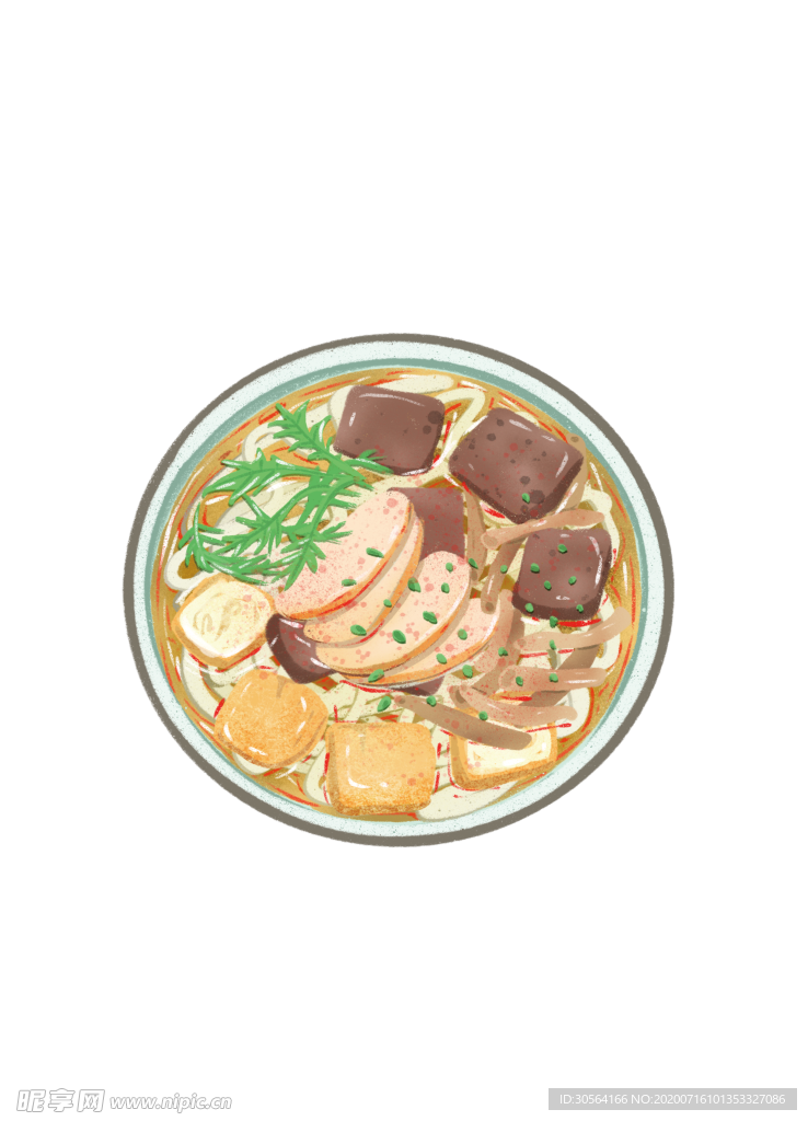 美食火锅食材插画卡通素材