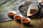 茶壶茶具泡茶意境背景素材