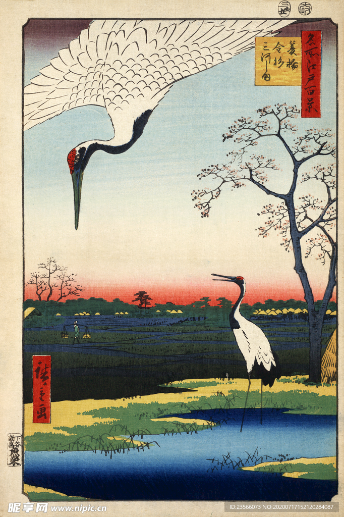 日本街景风景浮世绘