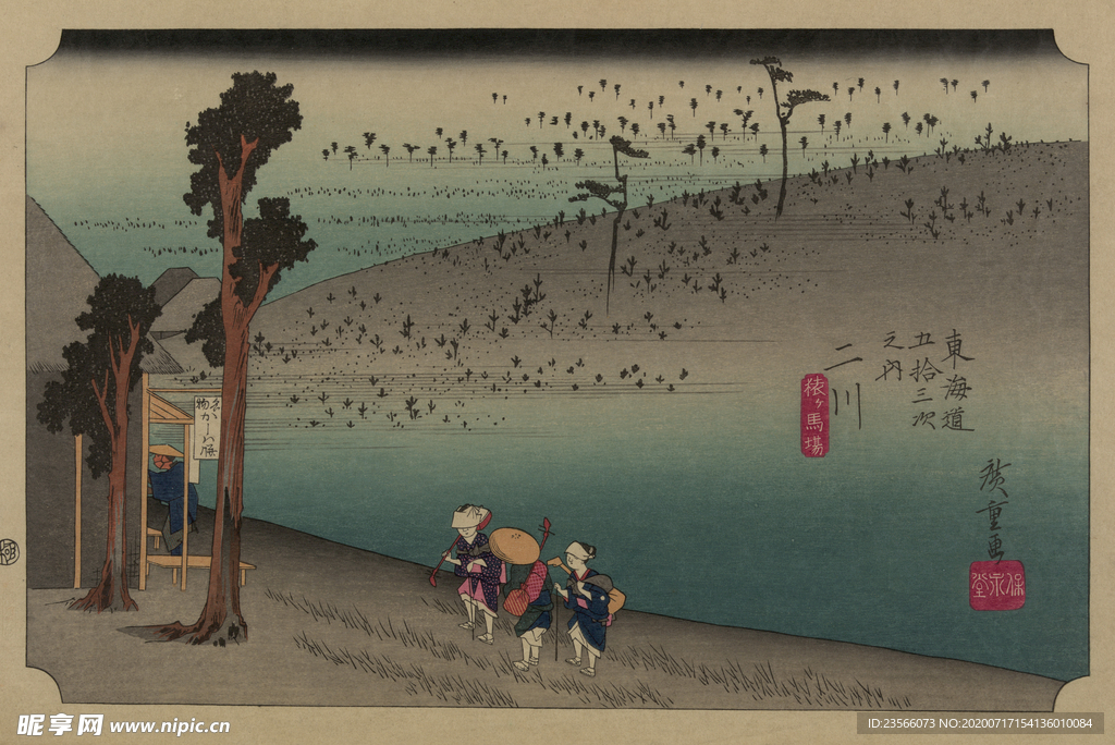 日本街景风景浮世绘