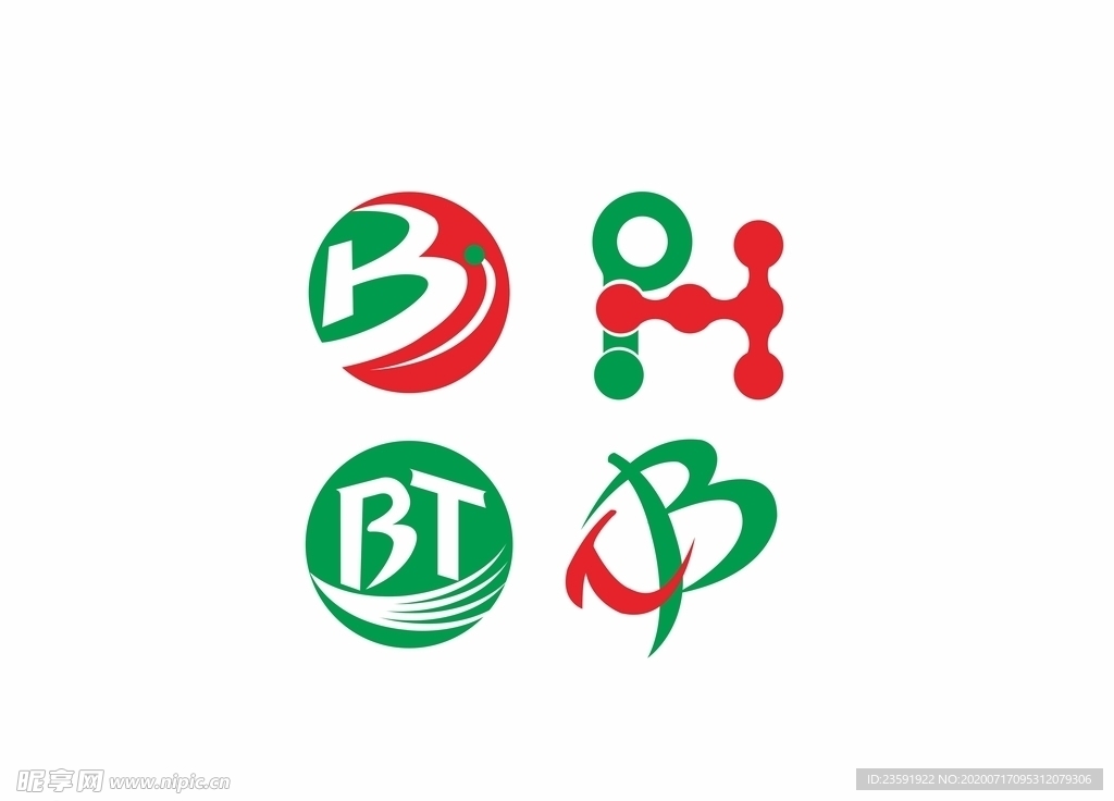 logo标志 矢量文件 BT字