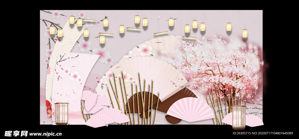 粉色主题婚礼中式