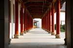走廊过道国风建筑背景素材
