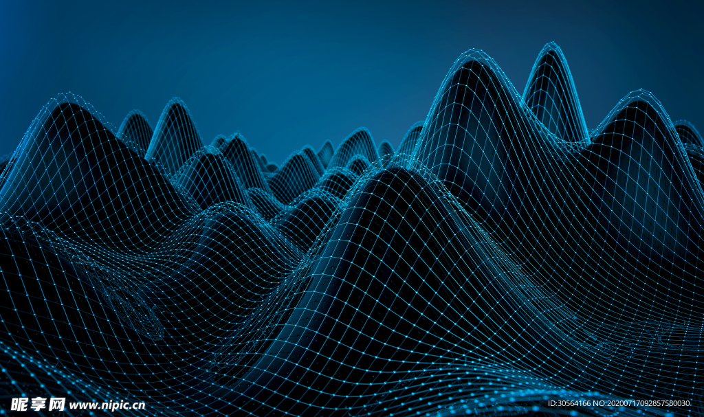 粒子山峰科技未来企业背景素材