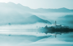山水古风国风清新背景素材