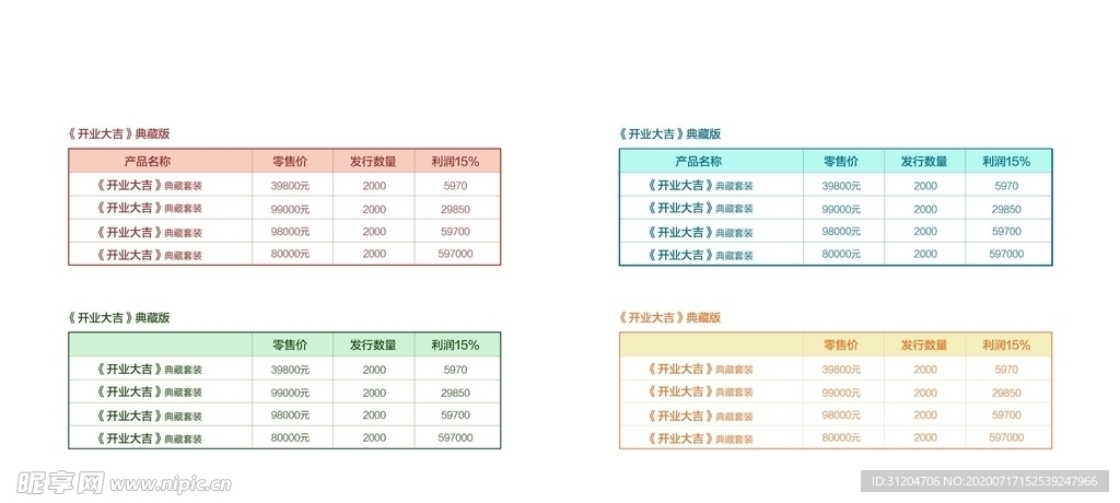 数据表格