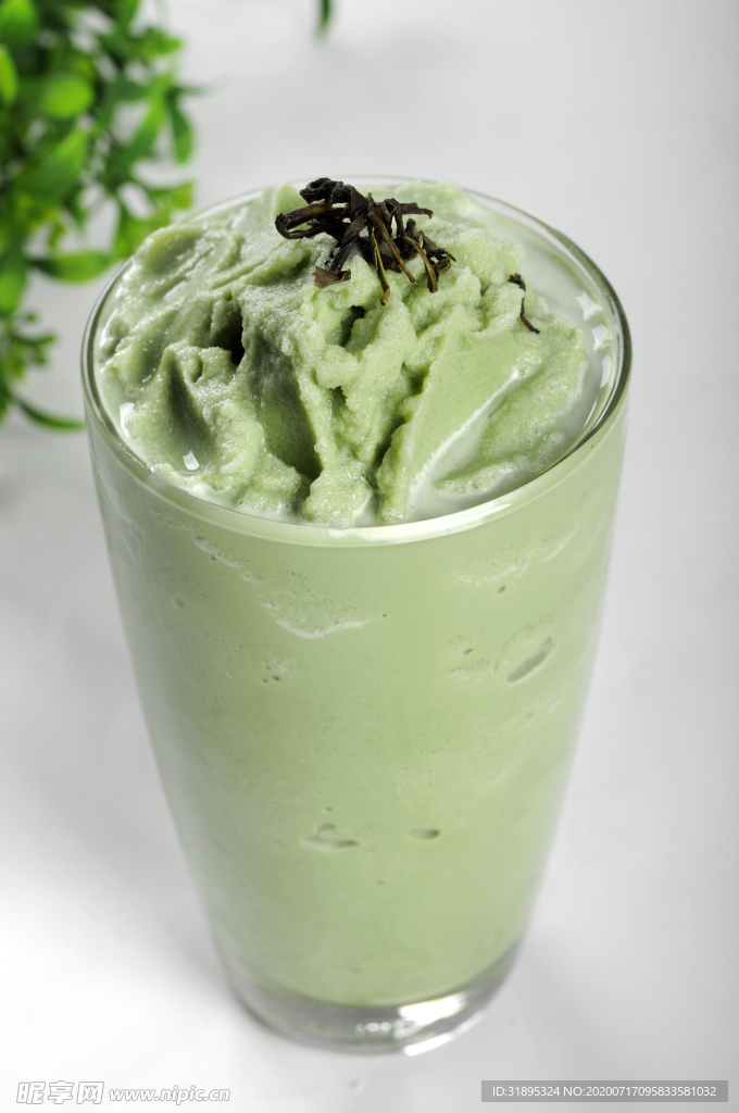 抹茶沙冰 奶茶店图片