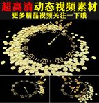 金钱财富金币下落视频素材