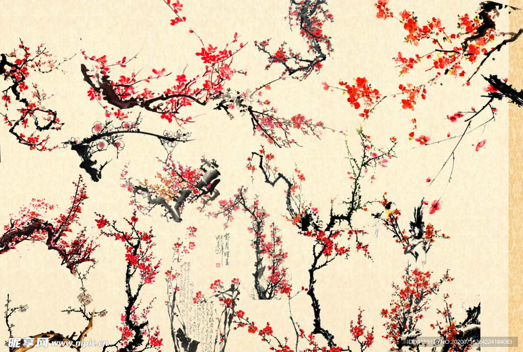 中国风梅花系列素材梅花树