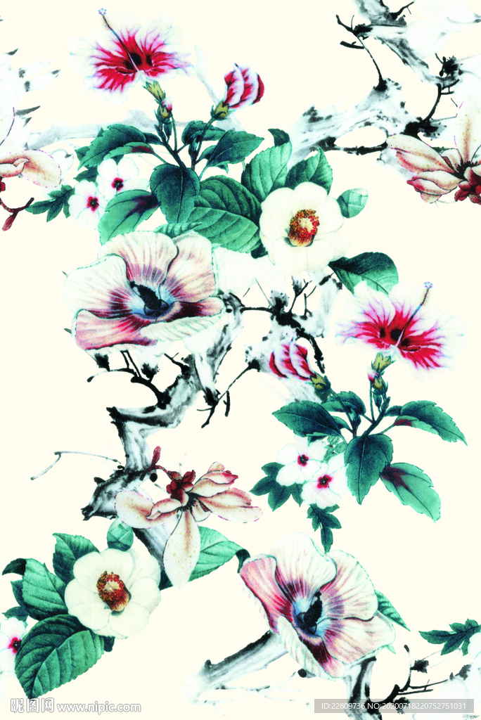 手绘花