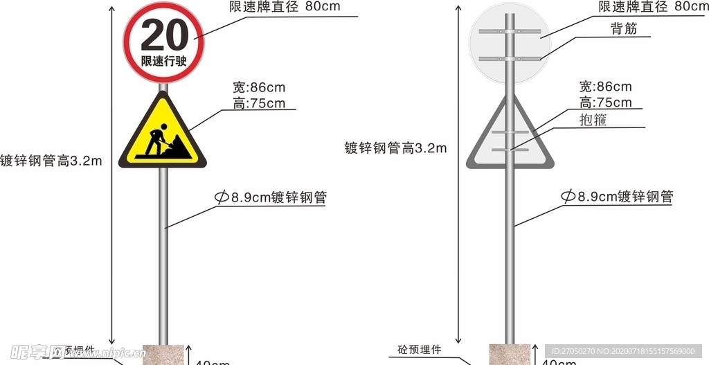 限速牌