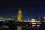 淮安里运河文化长廊夜景图片