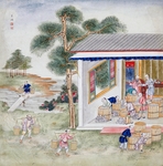 烧陶瓷工艺过程 装桶
