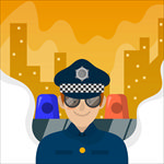 卡通警察