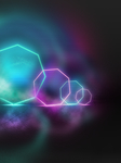 朋克3D霓虹舞台背景